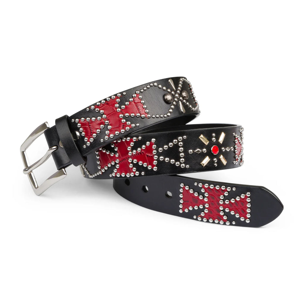 Garment District Red Cross Belt