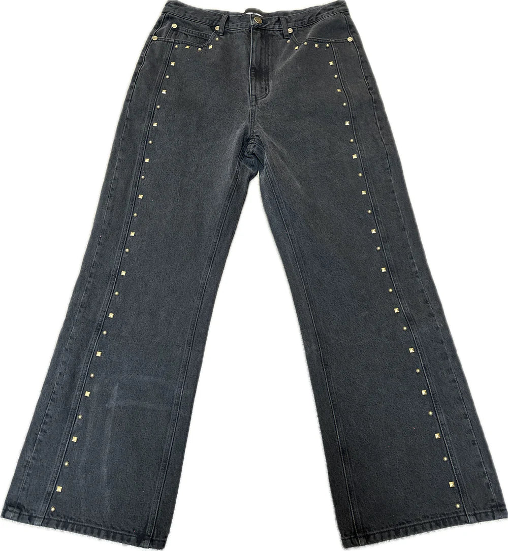 Homme Femme Studded Denim