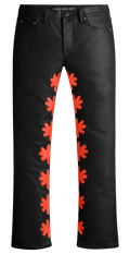 Lost Shdws Red Sun Logo Wax Denim