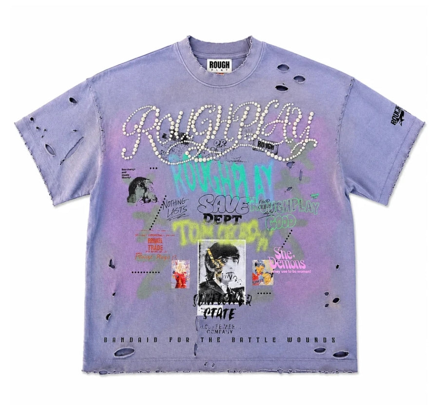 Rough Play Savior Pearls Logo T-shirt