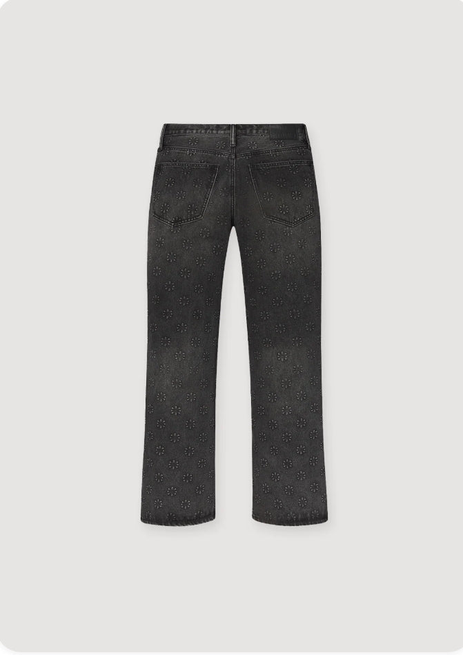 Lost Shdws Embossed Logo Denim
