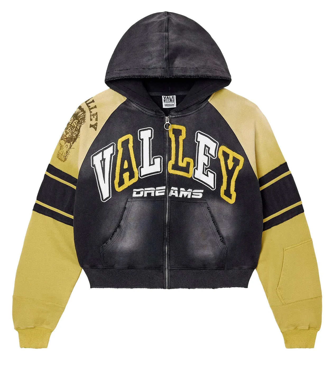 Vale Lethal Yellow Zip Up Hoodie