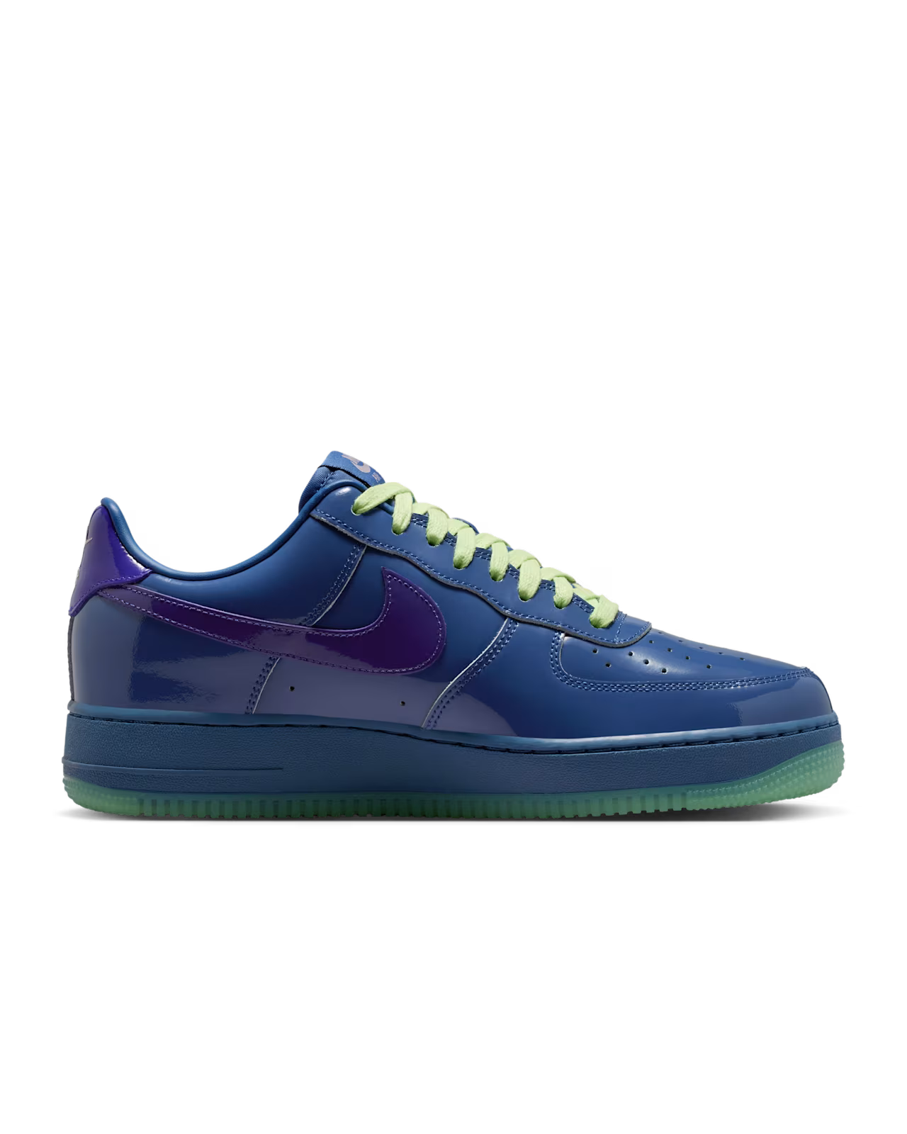 Nike Air Force Low Patent Leather Mystic Navy Grape Ice