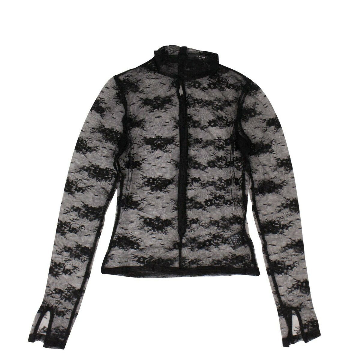 Amiri Lace Turtleneck Top