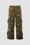 Thc Flower Detachable Cargos Pants
