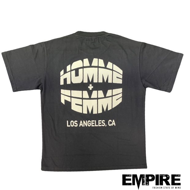 Homme Femme Respect Cream Letter T-Shirt