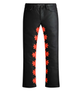Lost Shdws Red Solid Logo Wax Denim