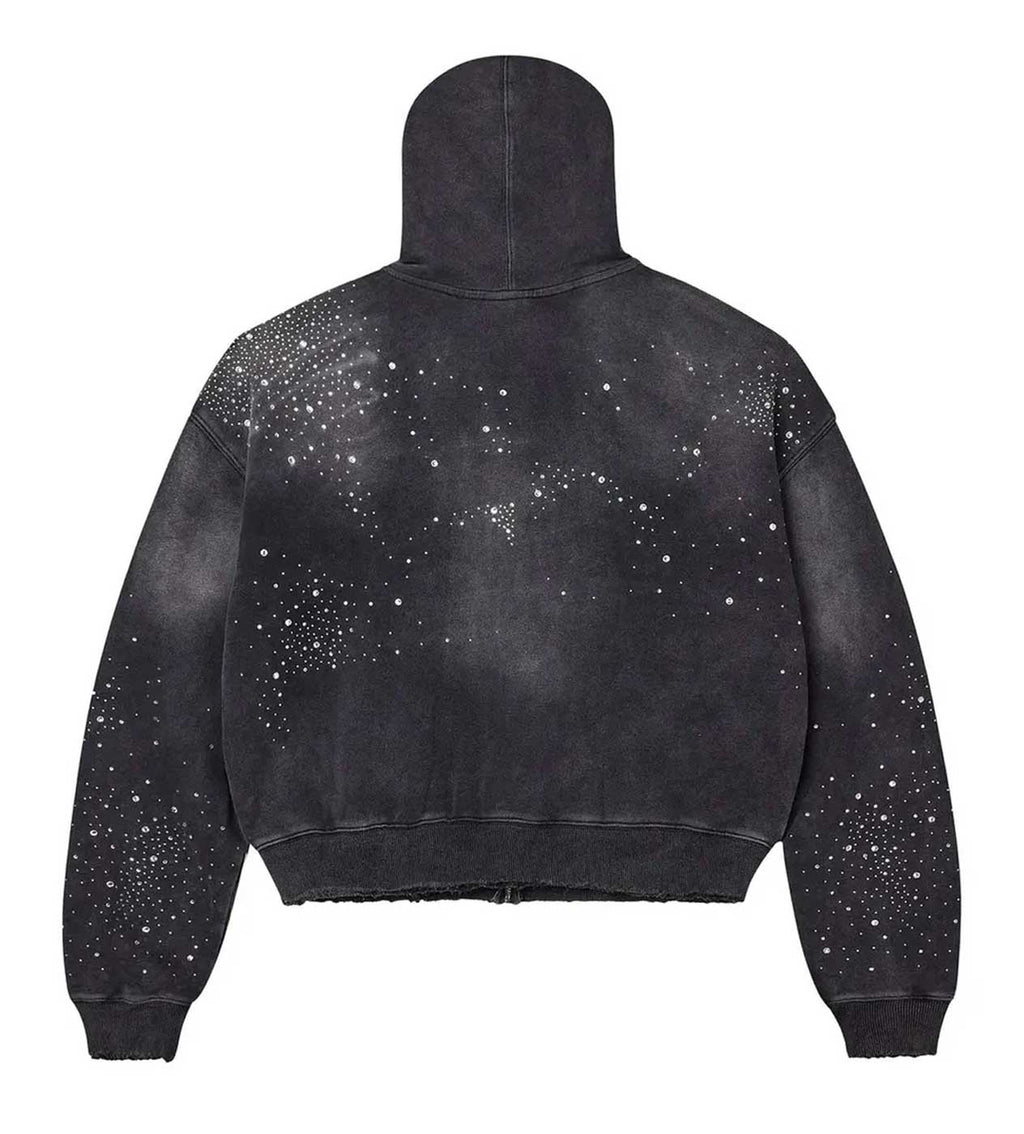 Vale Classico Rhinestone Zip Up Hoodie