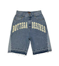 Bottega Desires Logo Jean Shorts