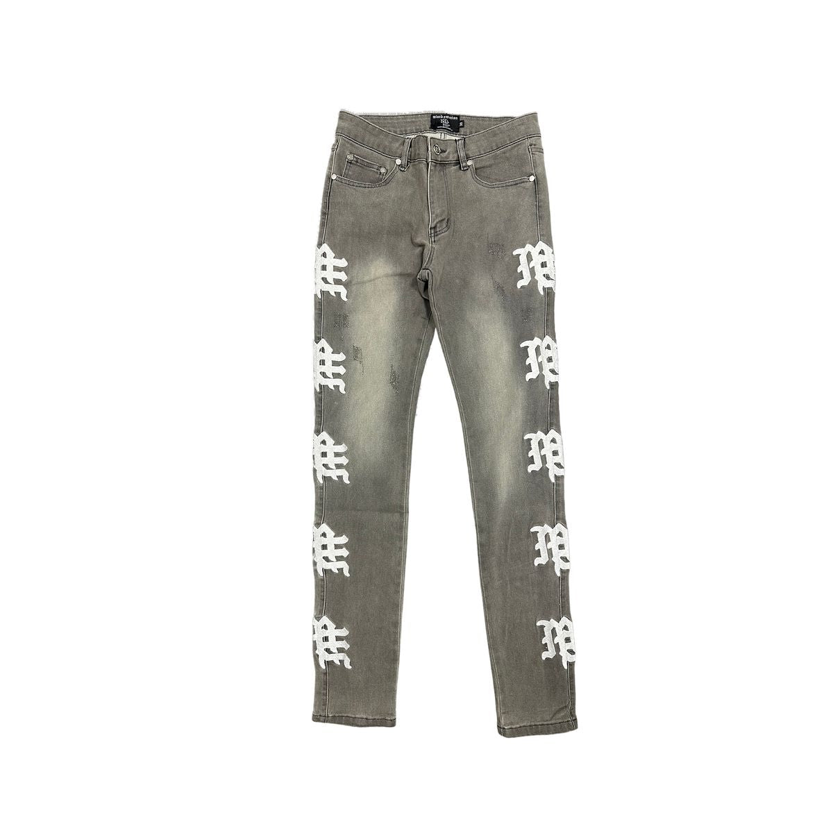Mixed Emotion Ash Monogram Denim