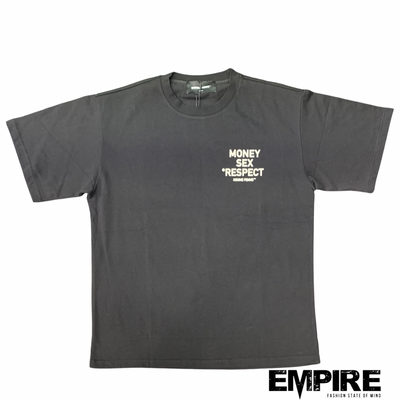 Homme Femme Respect Cream Letter T-Shirt