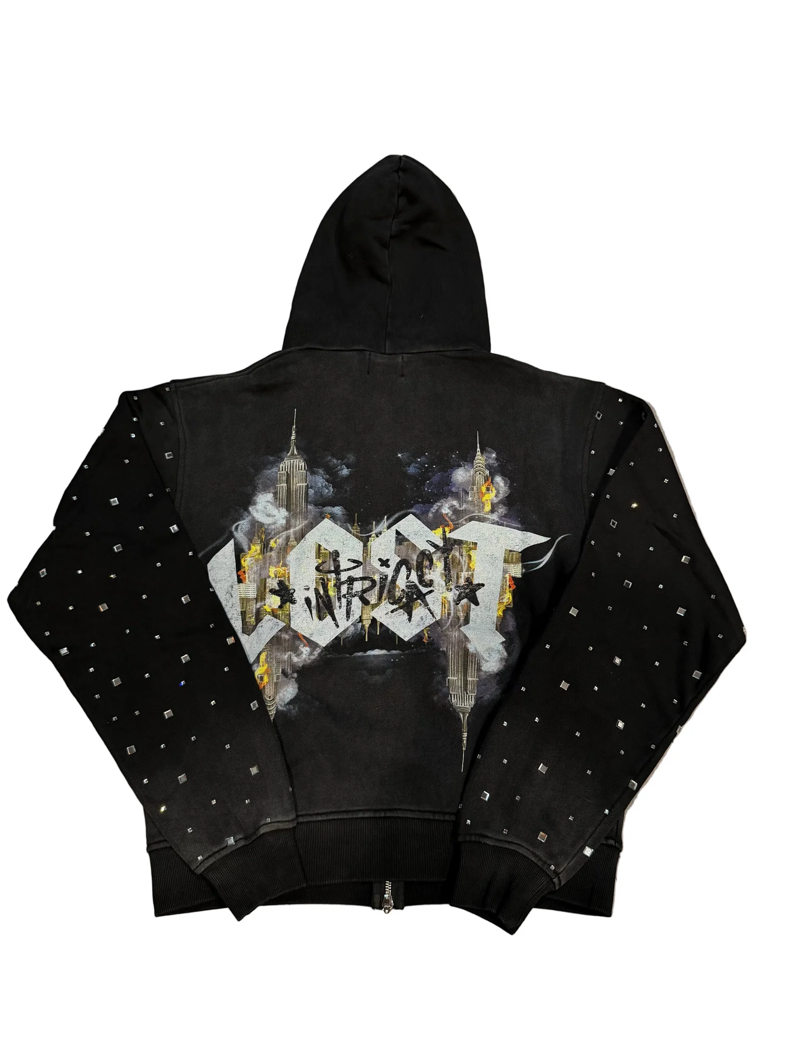 Lost Intricacy After Life Rhinestone Hoodie