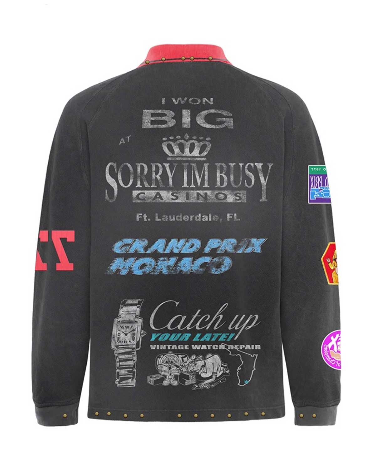 7s 777 Sponsor Rugby L/s Polo