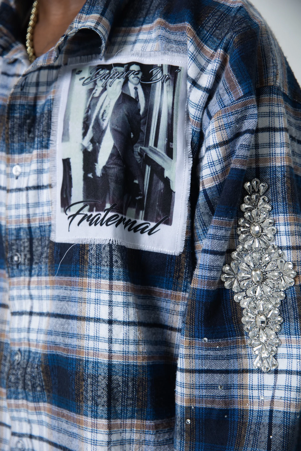 Fraternal Dapper Don Flannel Botton Up