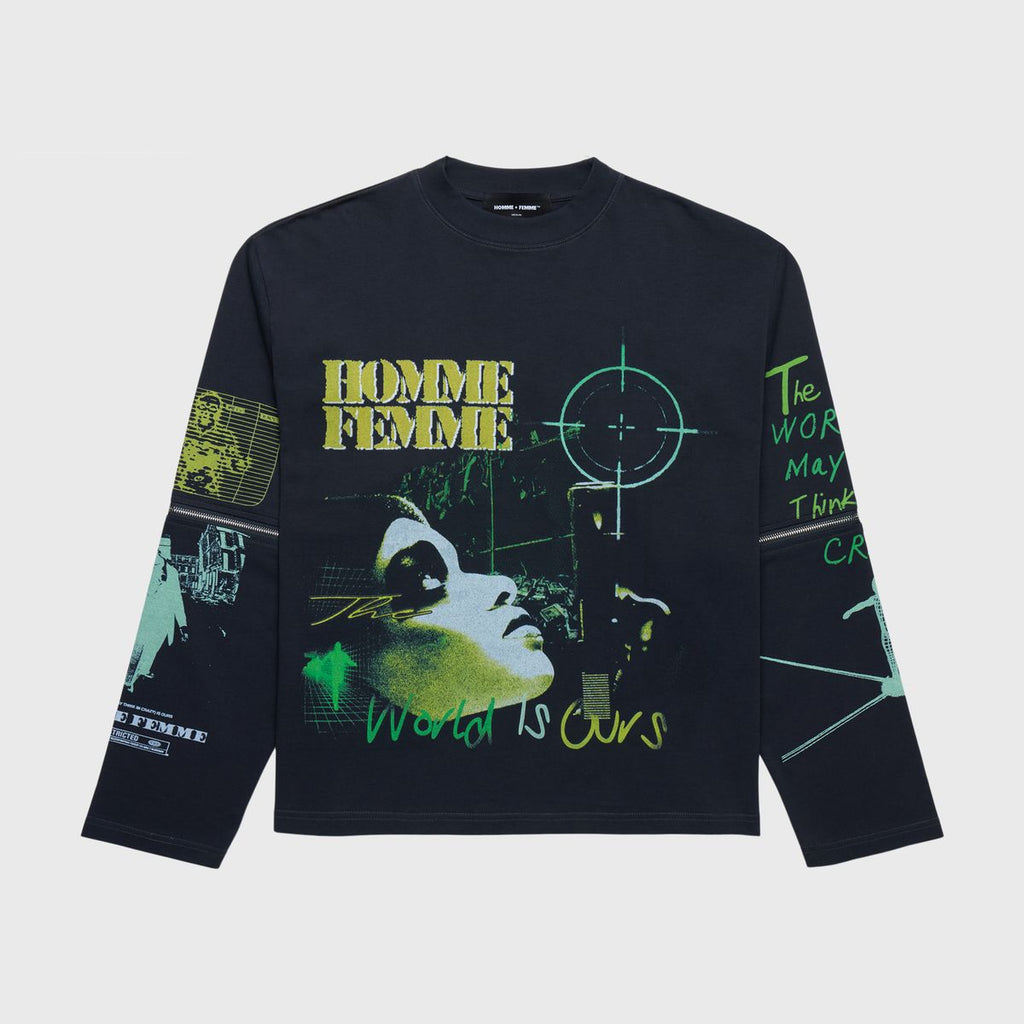 Homme Femme Bullseye L/S T-shirt