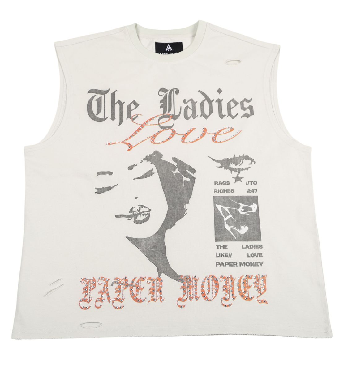 Paper Money Ladies Cut Off T-shirt