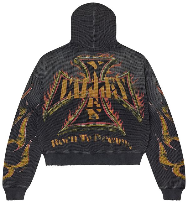 Vale Forever Reborn Waffle Zip Up Hoodie