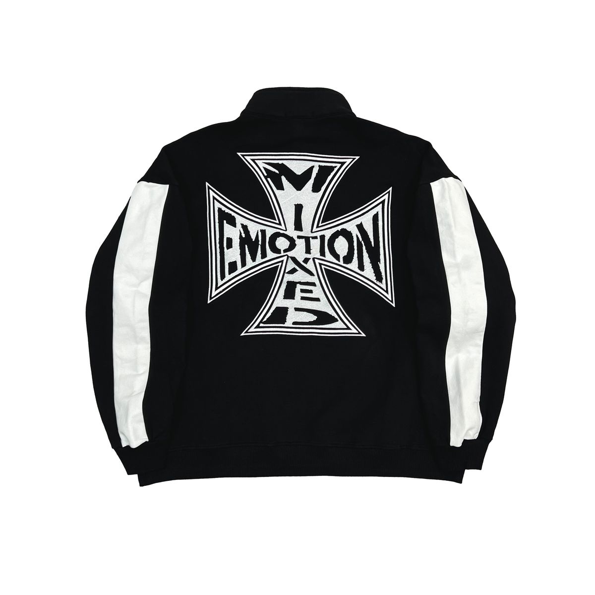 Mixed Emotion Black Quarter ZIp Sweatsuits