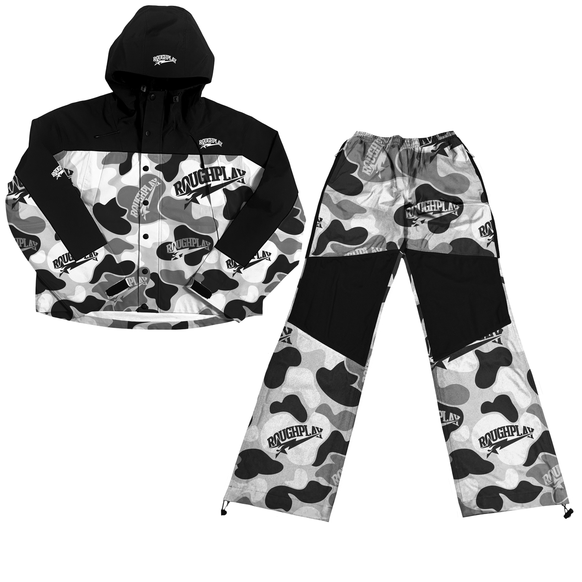 Rough Play Grey Camo Print Tracksuit