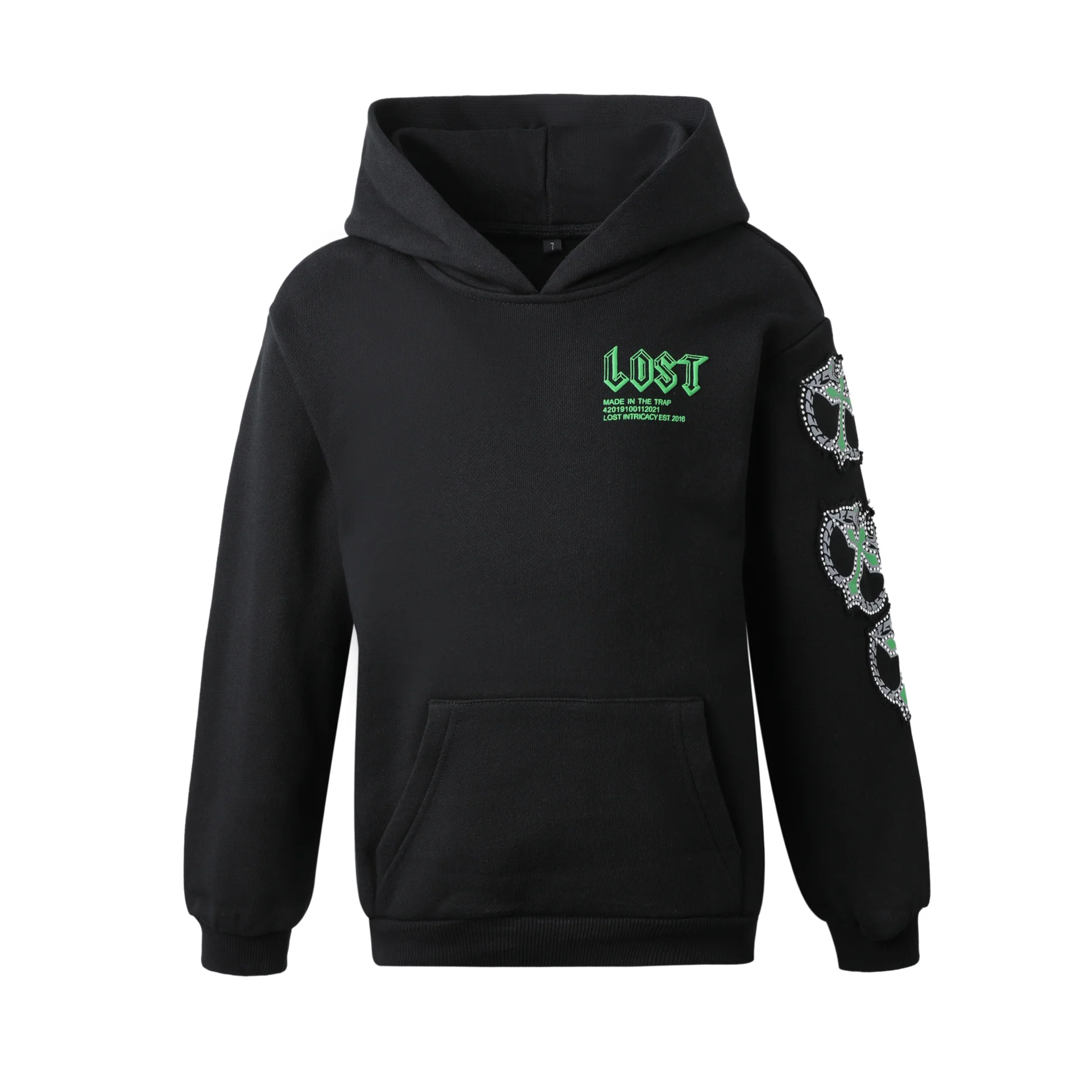 Lost Intricacy Green Mitt Hoodie