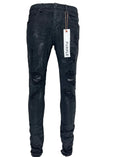 Purple Black Oil Slim Fit Denim