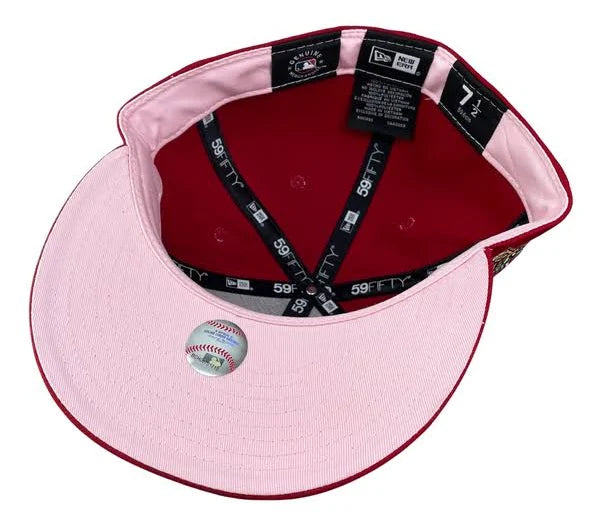 New Era Philadelphia Phillies Red Game Authentic Collection On-Field 59FIFTY Pink Fitted Hat