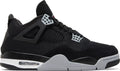 Air Jordan Retro 4 GS Black Canvas