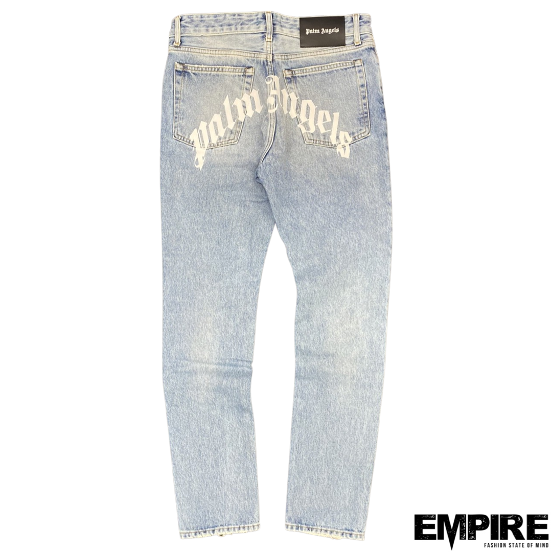Palm Angels Back Logo 5 Pockets Denim